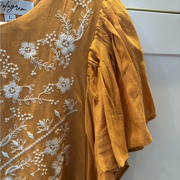 Embroidered Rust Dress - Picture 3 of 8